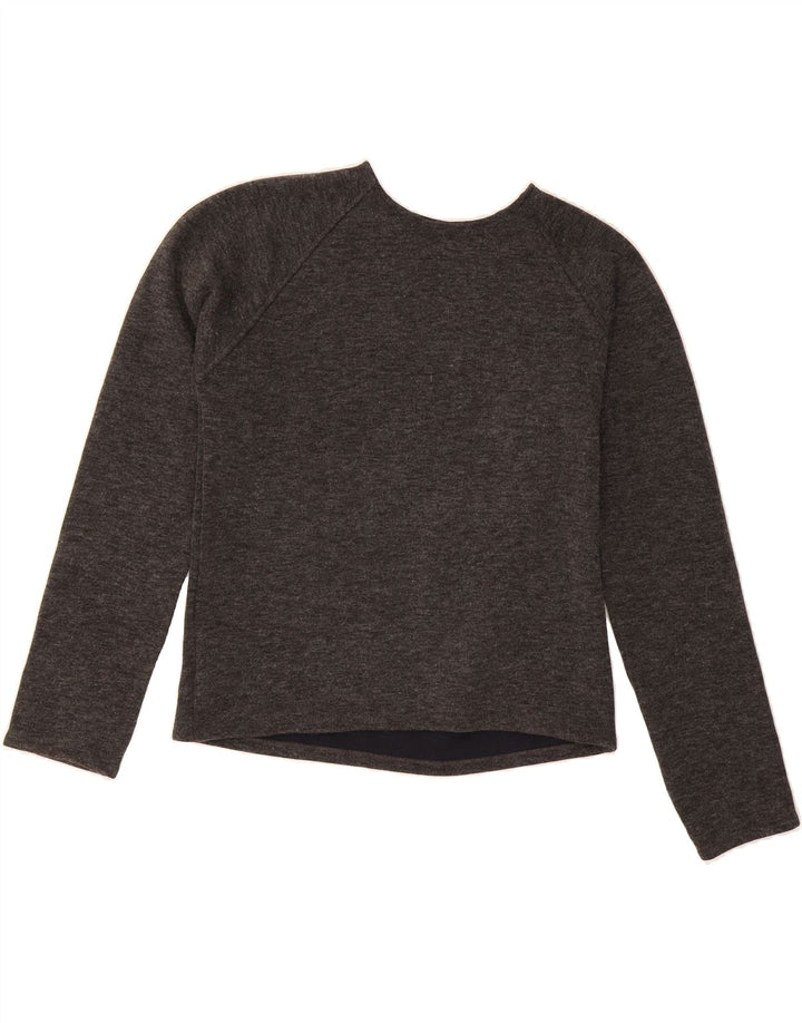 ZARA Womens Oversized Sweatshirt Jumper UK 10 Small Grey Polyester Vintage Zara and Second-Hand Zara from Messina Hembry 