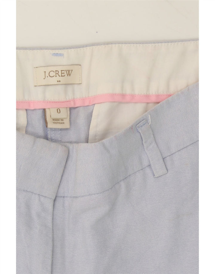 J. CREW Womens Slim Cropped Trousers US 0 XS W28 L25 Blue Cotton Vintage J. Crew and Second-Hand J. Crew from Messina Hembry 