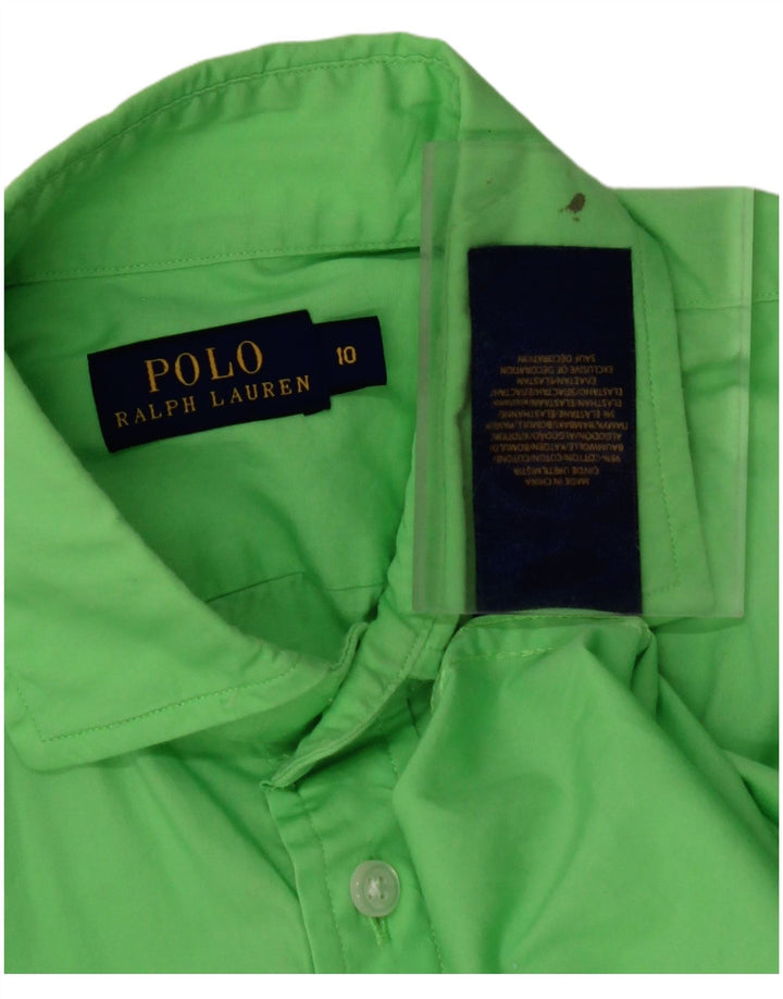 Camisa feminina POLO RALPH LAUREN EUA 10 grande algodão verde