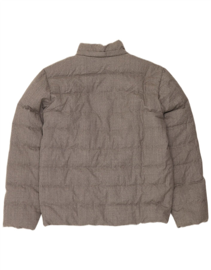 Jaqueta acolchoada masculina Corneliani IT 50 grande poliamida cinza