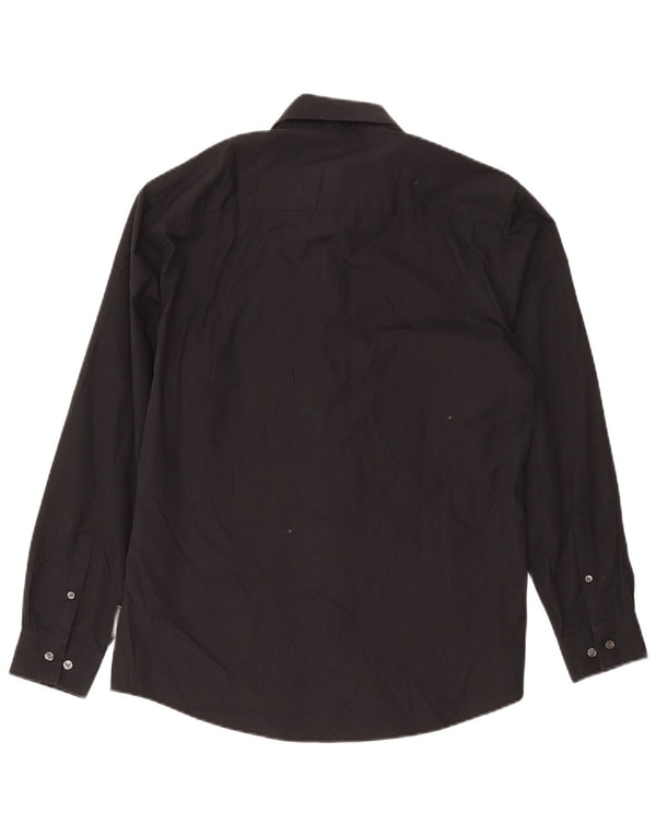 Camisa masculina French Connection grande algodão preto