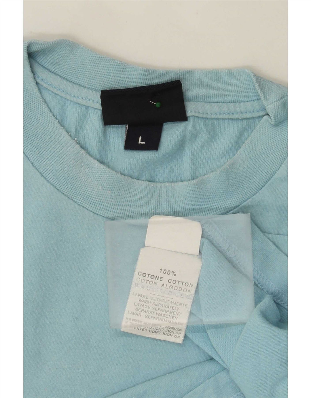 Camiseta gráfica masculina Murphy & Nye Top grande de algodão azul