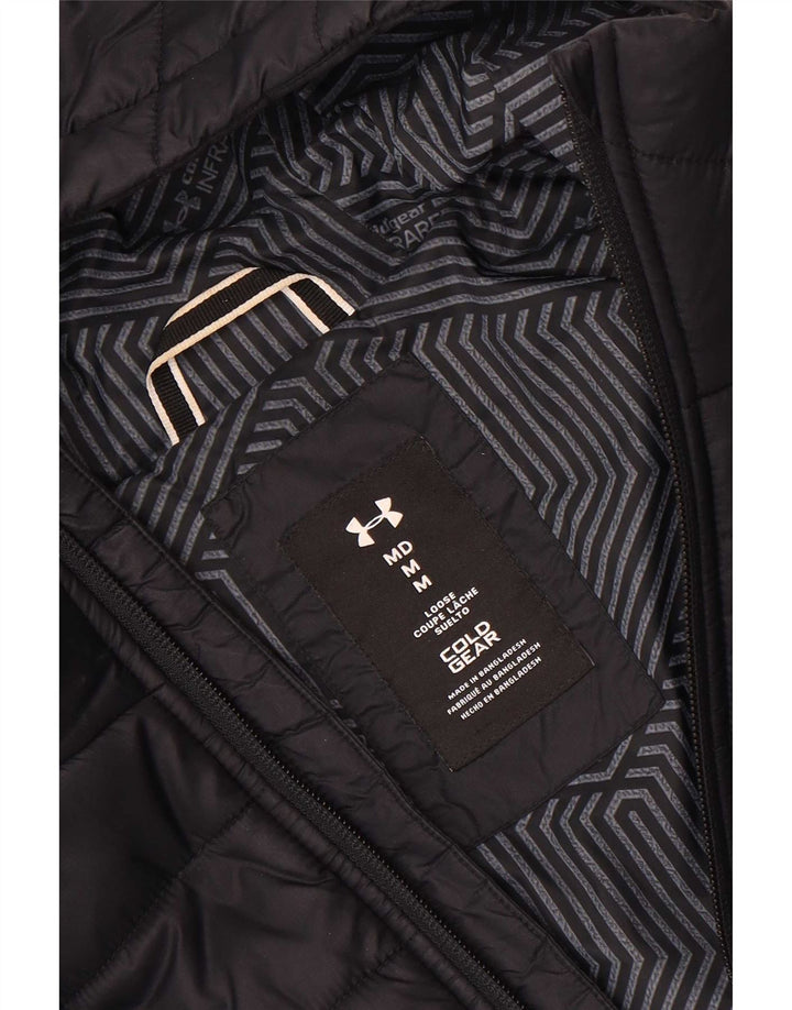 Jaqueta acolchoada com capuz feminina Under Armour Cold Gear Reino Unido 14 médio preto