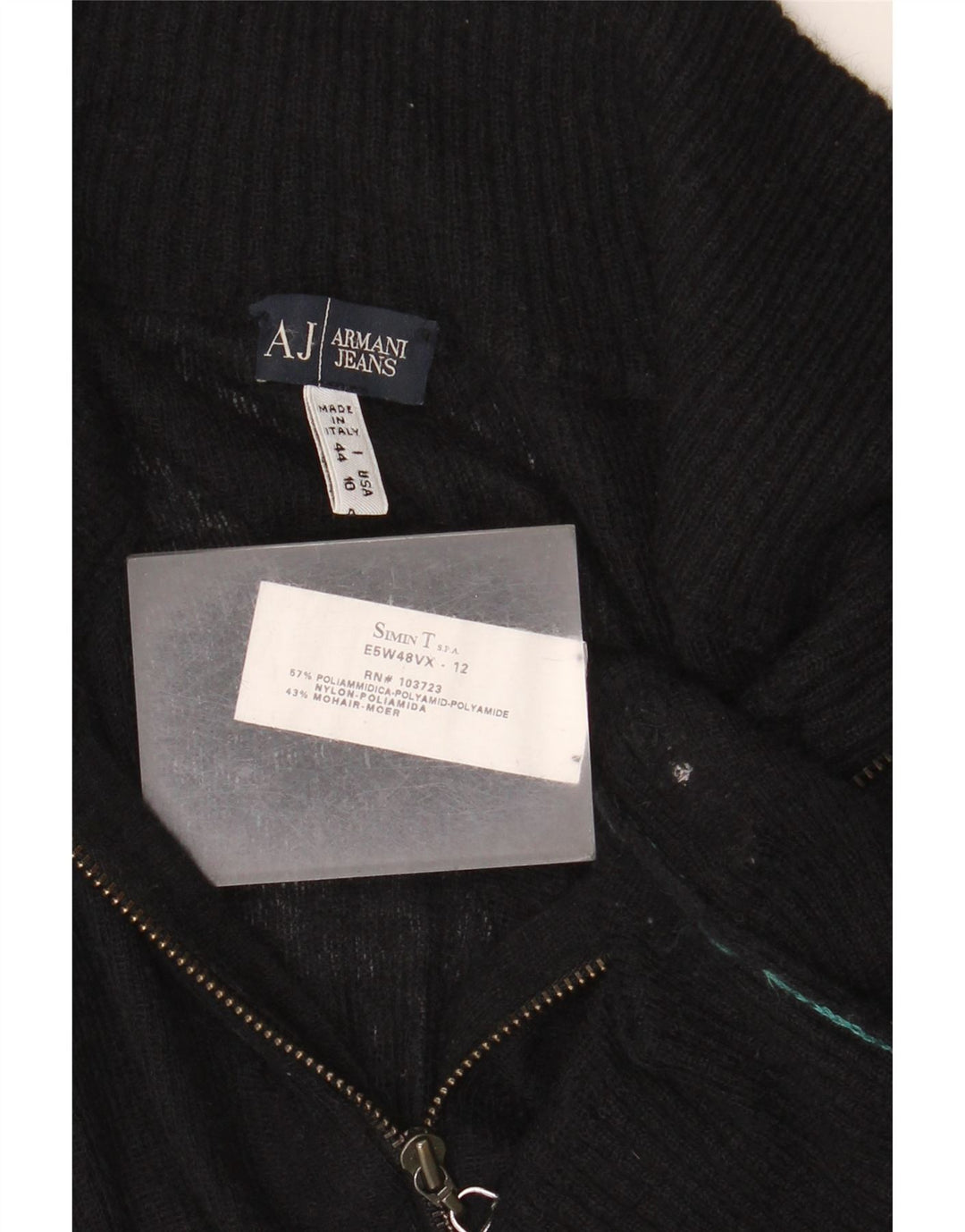 Suéter cardigã feminino Armani Jeans IT 44 médio preto poliamida