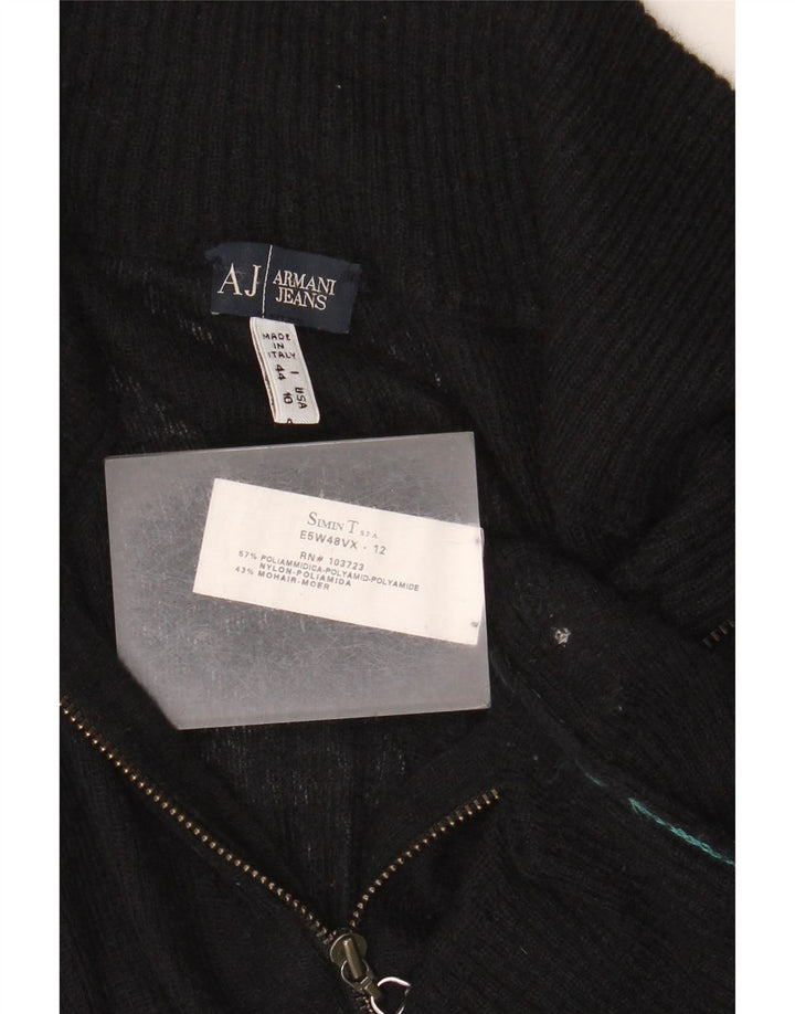 Suéter cardigã feminino Armani Jeans IT 44 médio preto poliamida