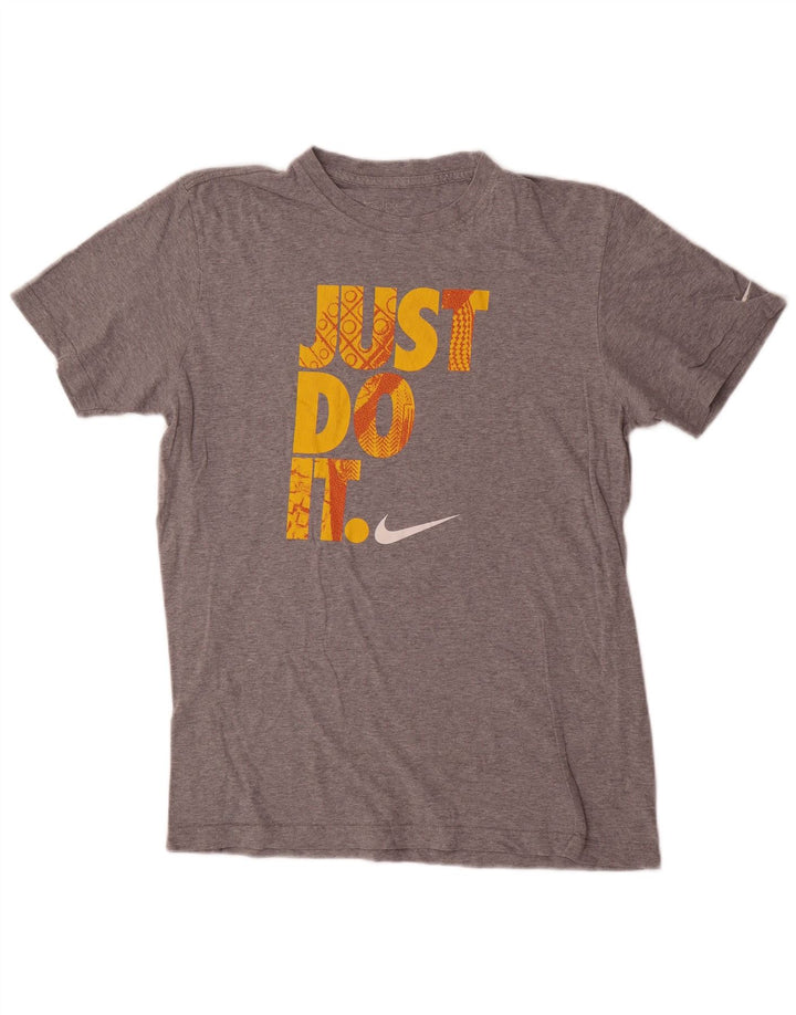 Camiseta Nike Masculina Standard Fit Graphic Top Cinza Médio