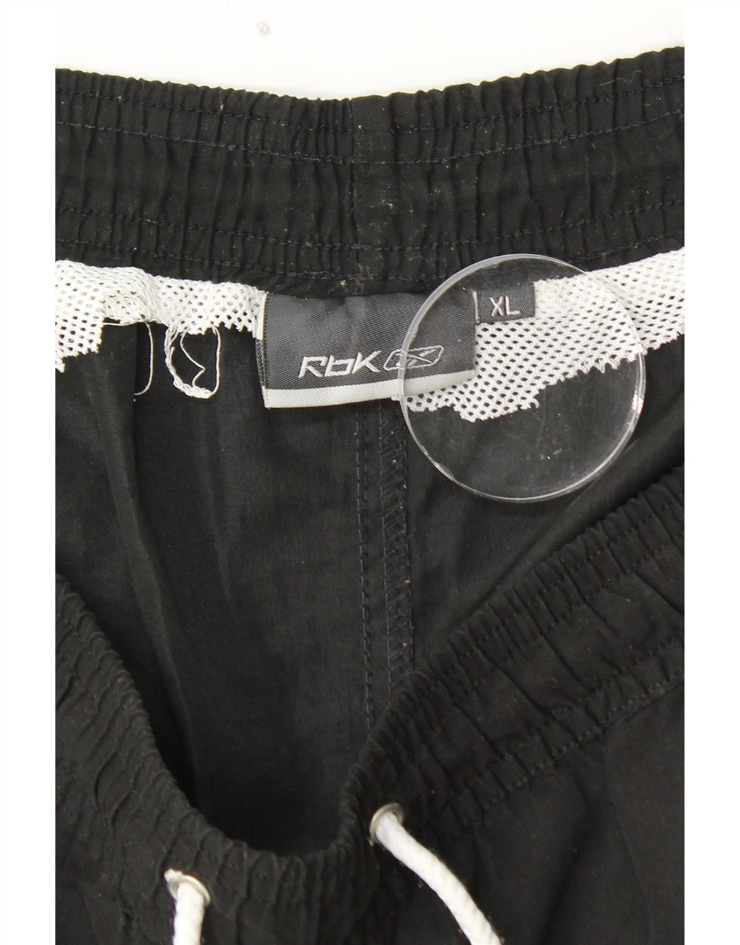 Shorts esportivos gráficos masculinos REEBOK XL preto colorblock poliéster