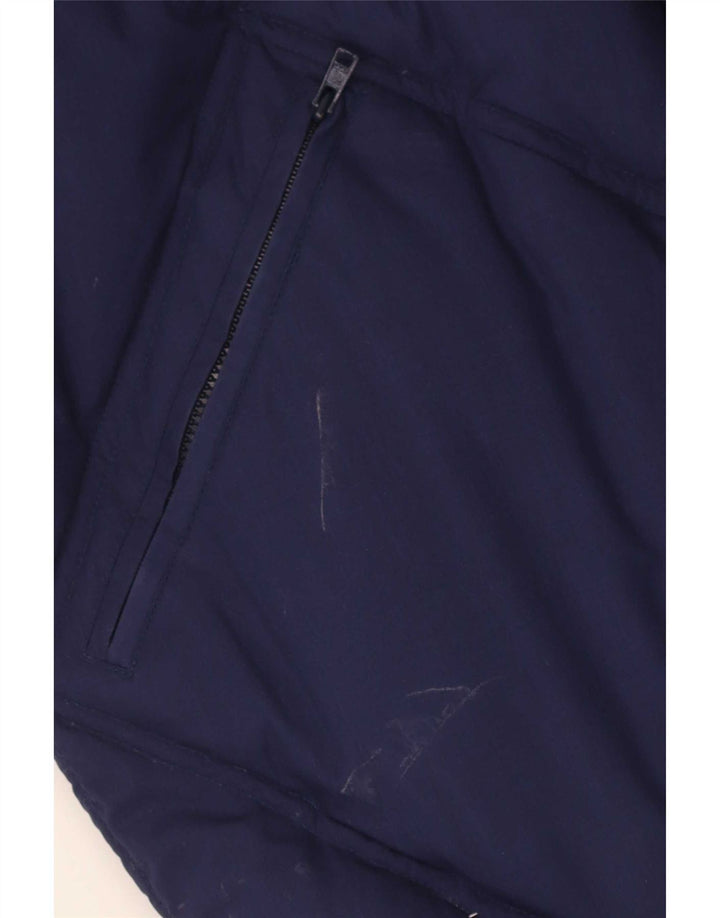 Jaqueta acolchoada reversível masculina Diadora UK 36 poliéster azul pequeno