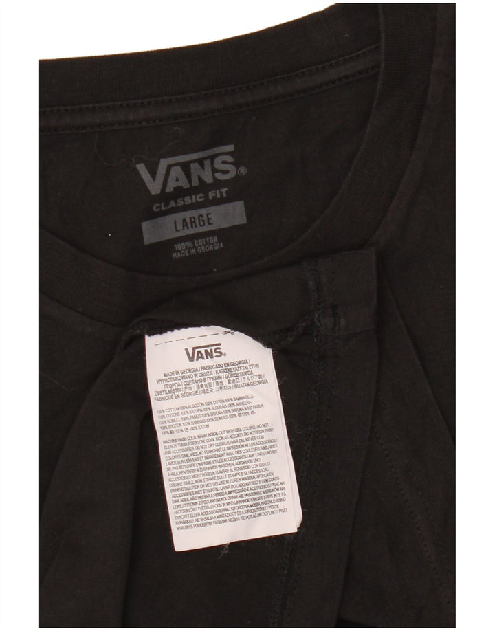 Camiseta VANS Masculina Classic Fit Top Grande Algodão Preto