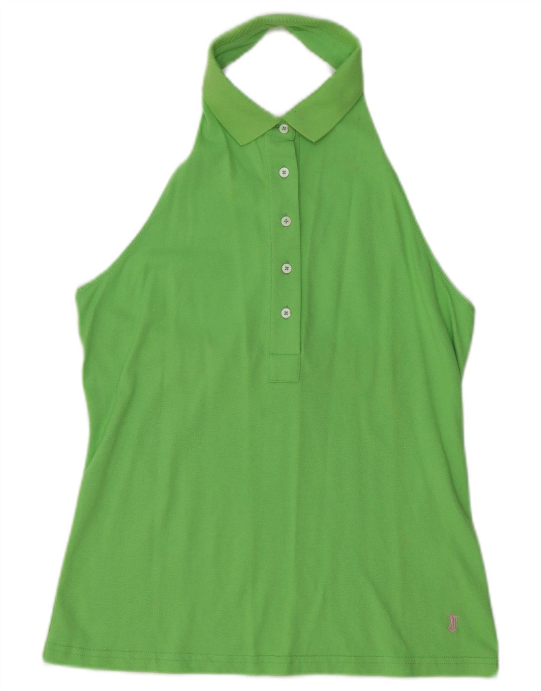 JECKERSON Top feminino cropped UK 14 grande algodão verde