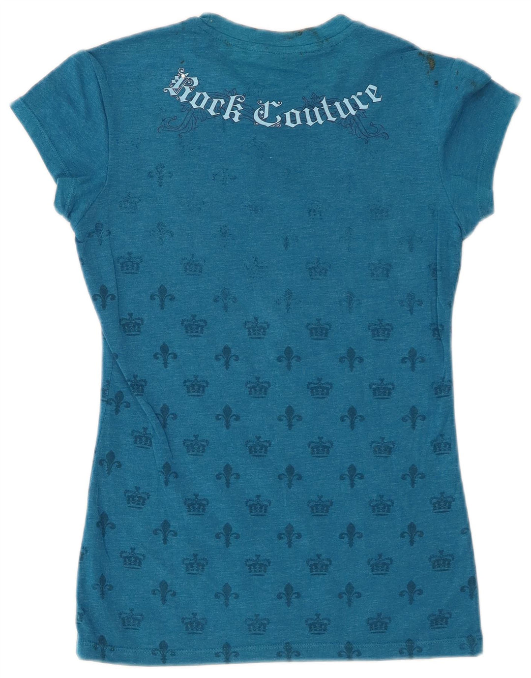 Camiseta feminina HARD ROCK CAFE San Diego com estampa gráfica Reino Unido 8 algodão azul pequeno