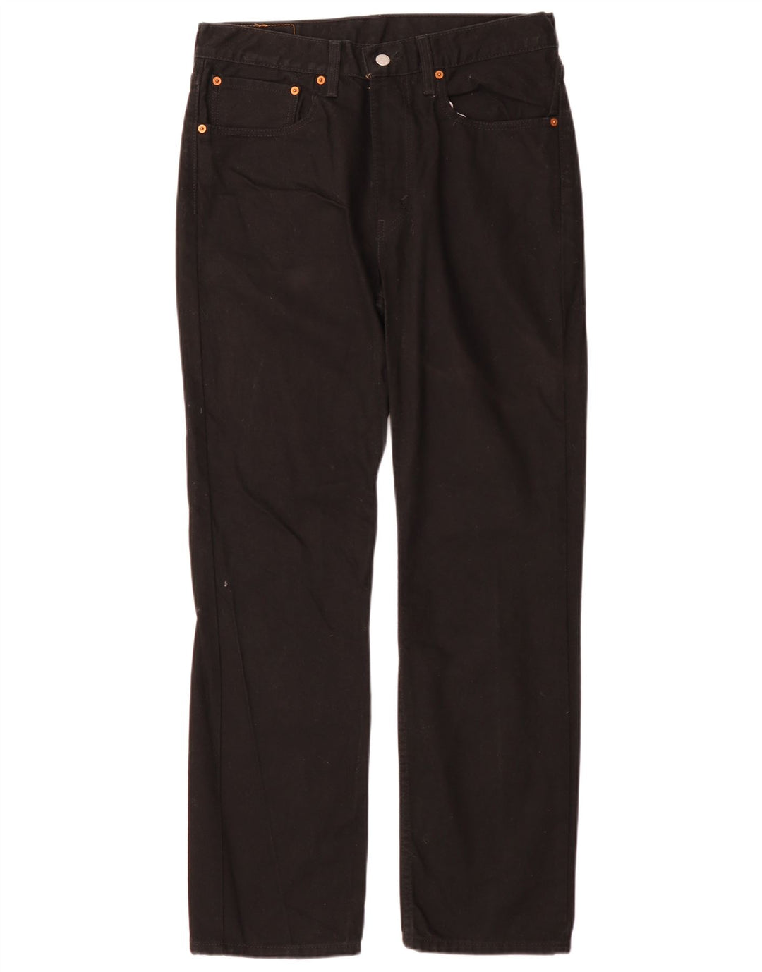 Levi's Masculino 516 Slim Straight Jeans W34 L32 Algodão Preto