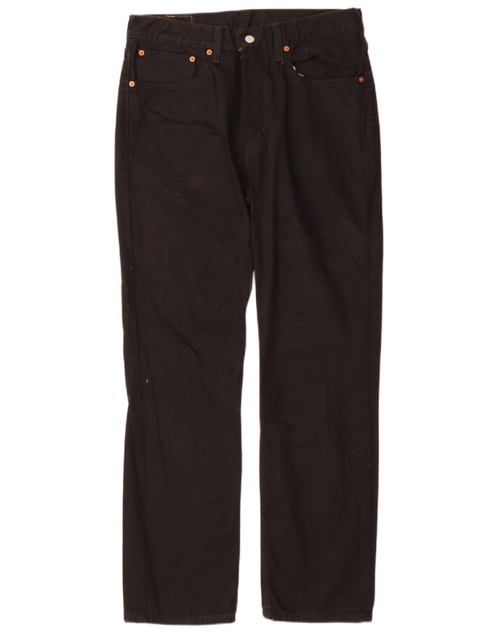 Levi's Masculino 516 Slim Straight Jeans W34 L32 Algodão Preto