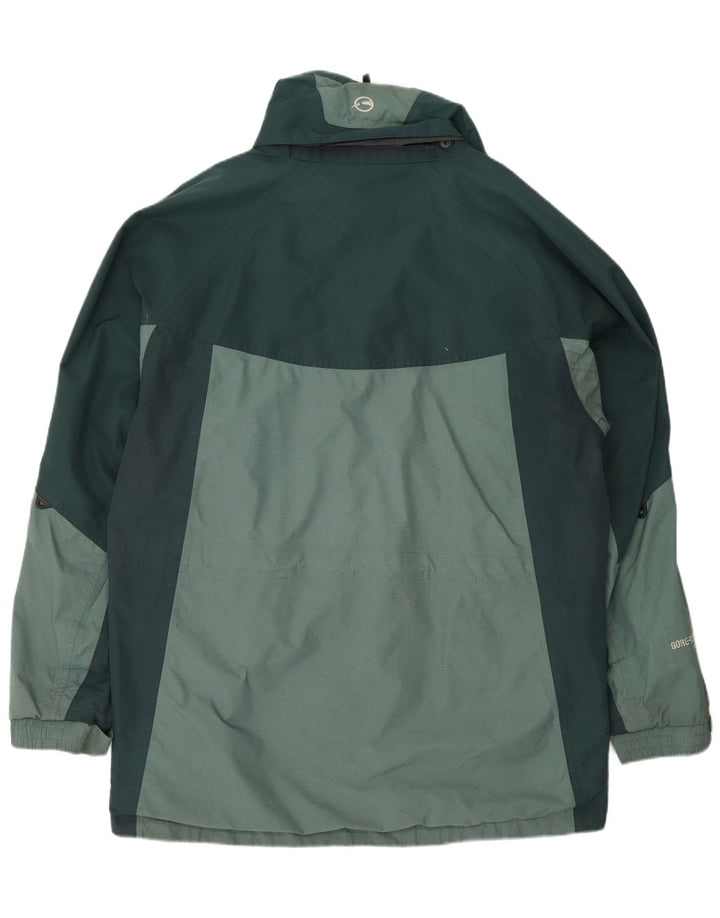 Jaqueta de chuva masculina Sprayway Gore-Tex UK 40 grande verde colorblock poliamida