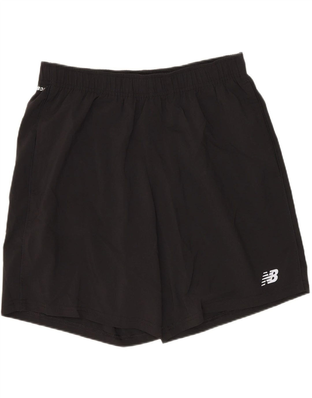Shorts esportivos masculinos New Balance poliéster preto médio