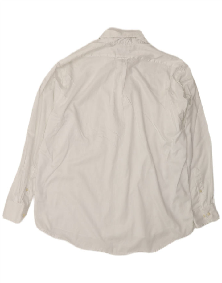 Camisa masculina Izod tamanho 17 XL algodão branco