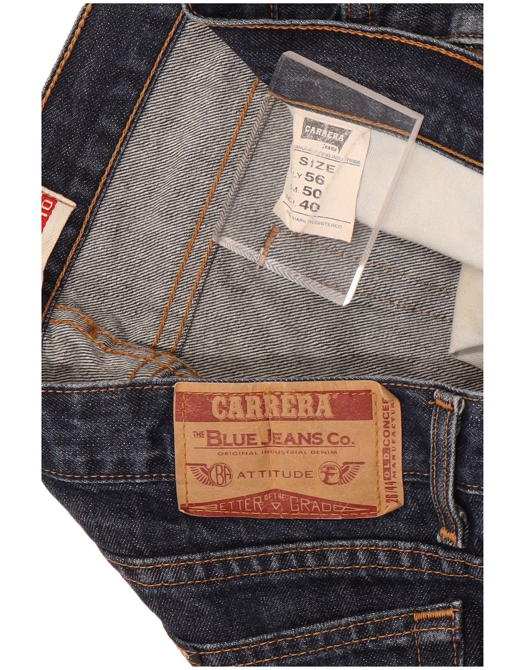 Carrera Masculino 710 Straight Jeans W40 L32 Azul Marinho Algodão