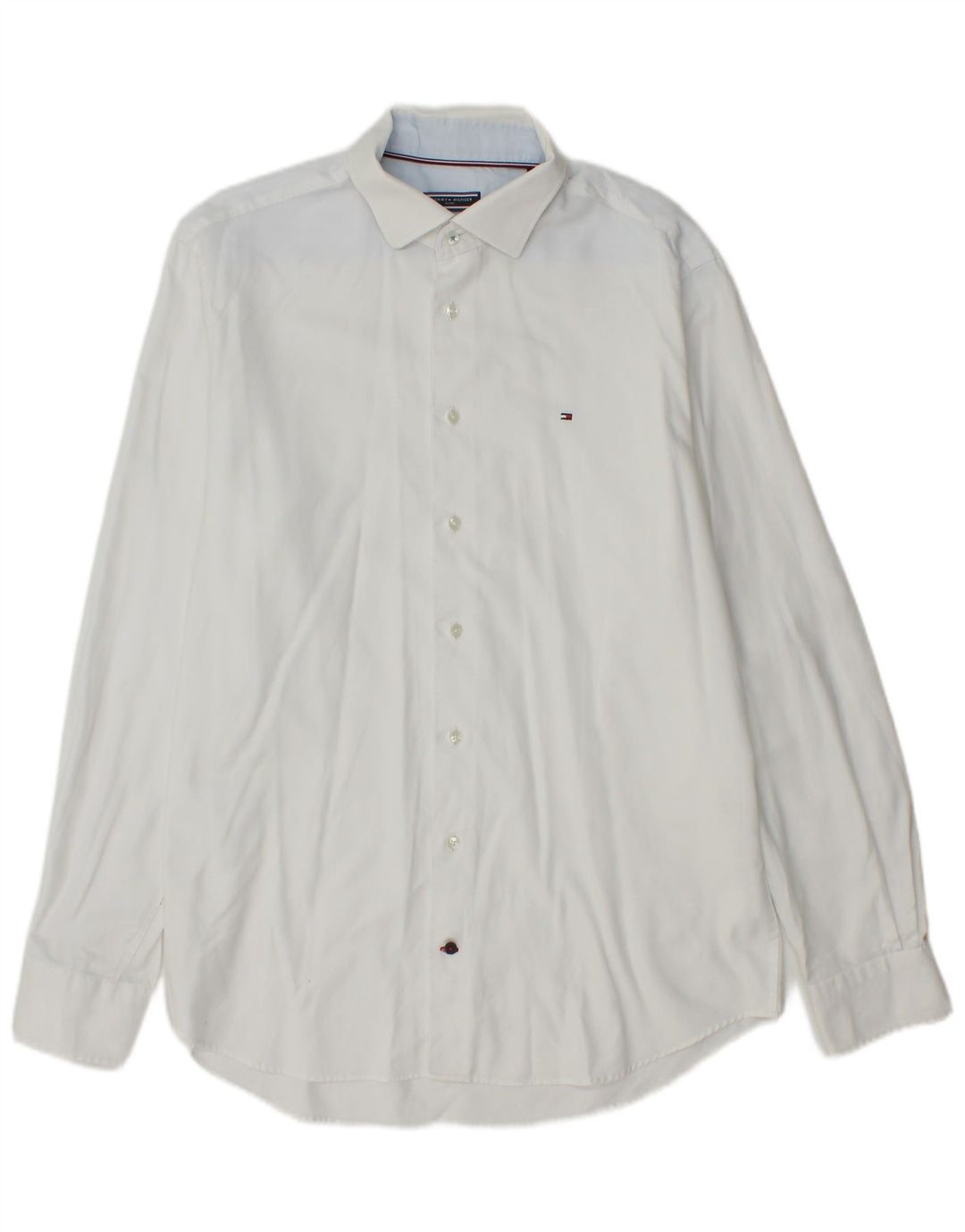 Camisa masculina Tommy Hilfiger Regular Fit tamanho 42 16 1/2 grande branca