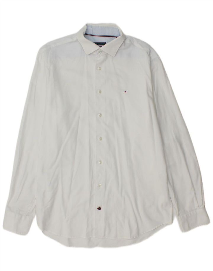 Camisa masculina Tommy Hilfiger Regular Fit tamanho 42 16 1/2 grande branca