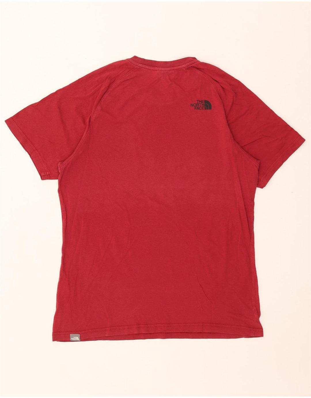 Camiseta gráfica masculina The North Face Top médio algodão vermelho