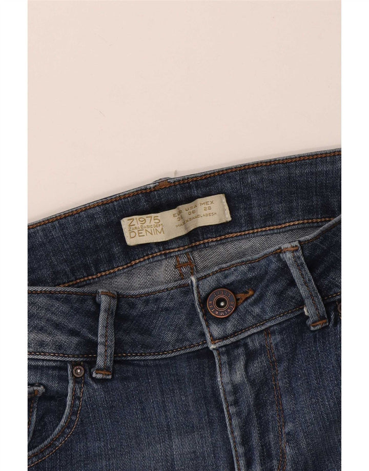 Zara Jeans Slim Feminino EU 38 Pequeno W28 L27 Azul