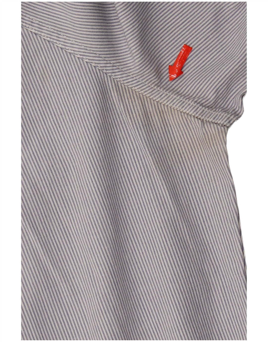 Camisa masculina Fat Face XL risca de giz azul