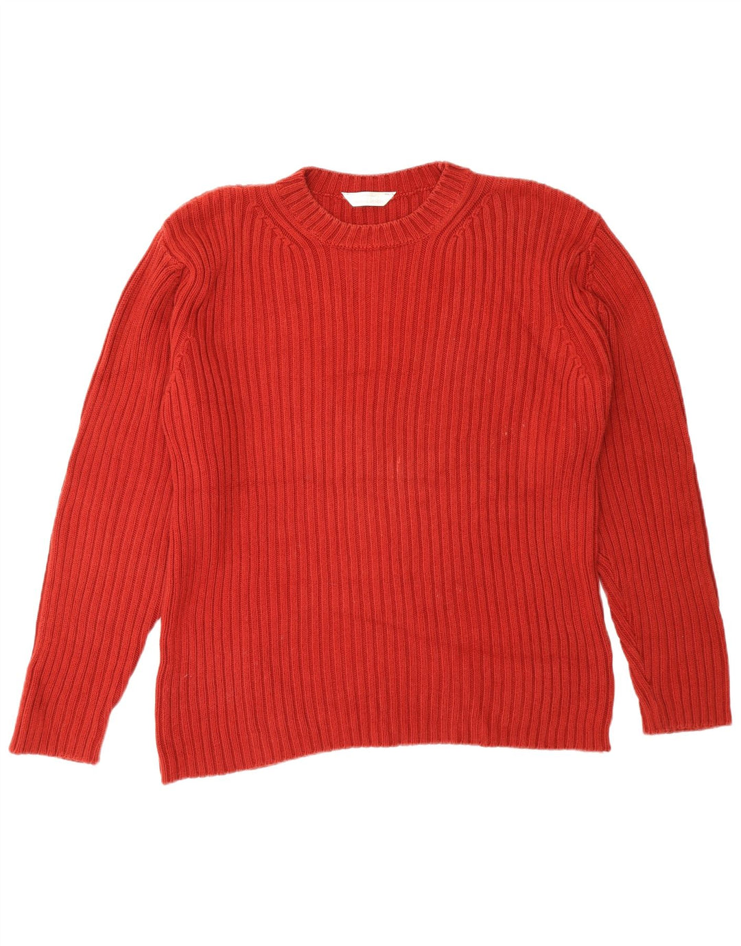 Suéter masculino Marks & Spencer St. Michael com gola redonda, grande vermelho clássico