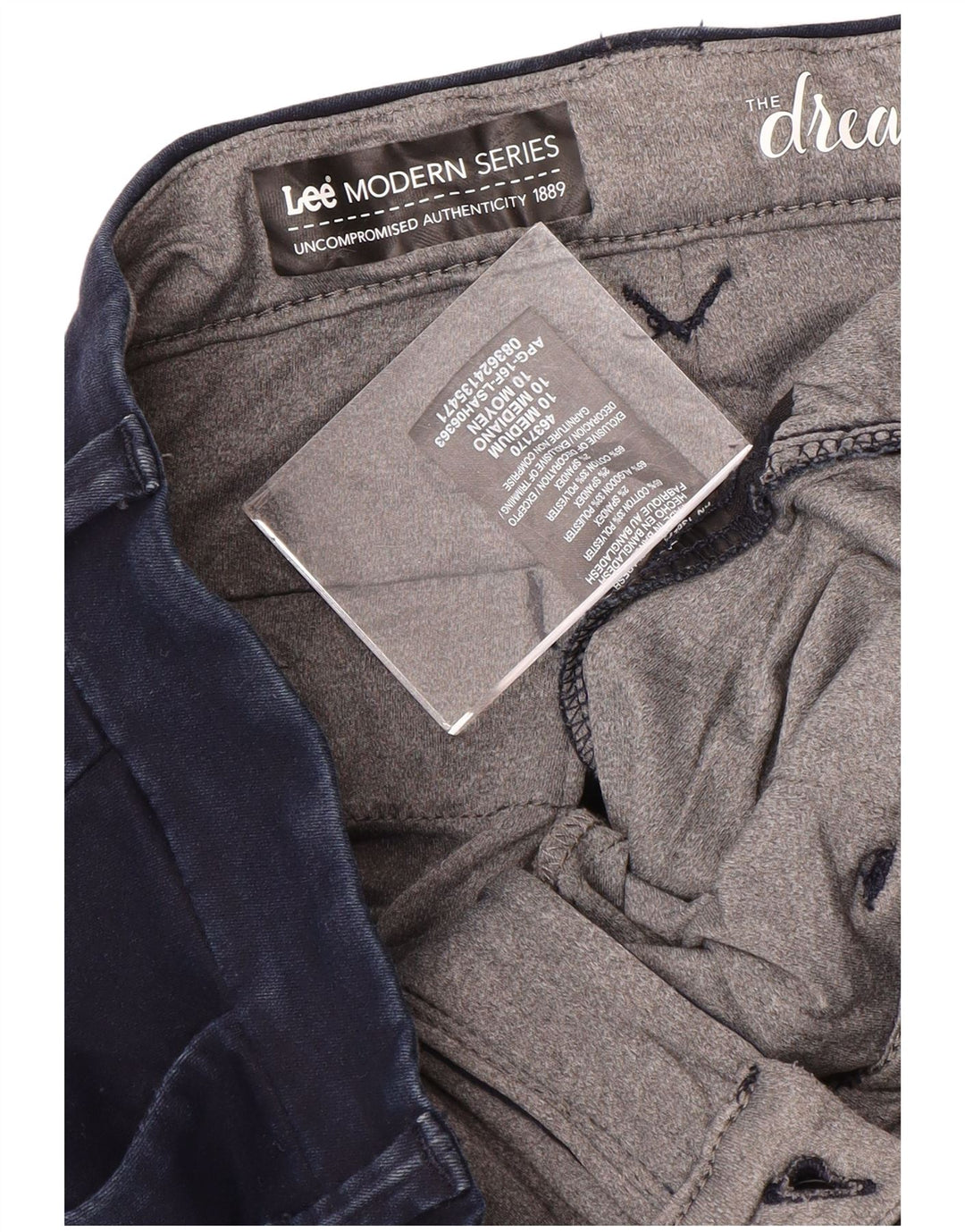 Calça Chino Feminina Lee US 10 Grande W32 L33 Azul Marinho Moderno