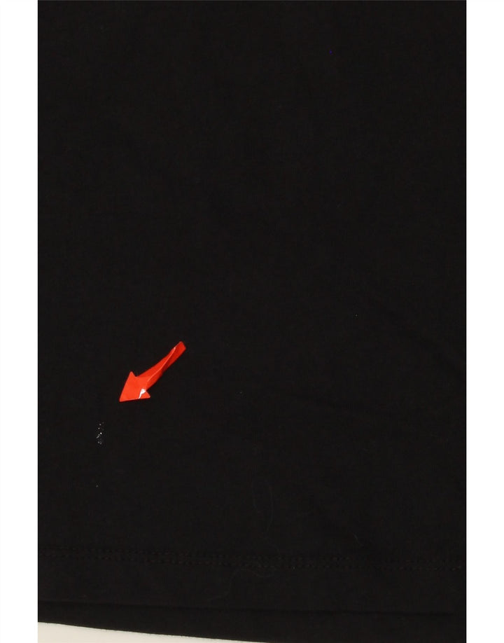 Calvin Klein Camiseta masculina gráfica Top médio algodão preto