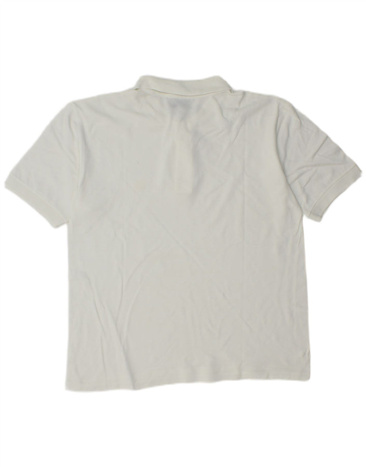 Camisa polo masculina Gymnasium de algodão branco médio