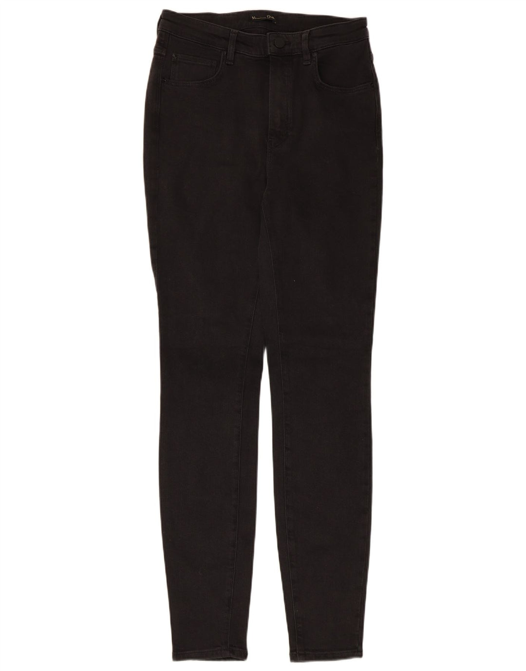 Jeans skinny feminino Massimo Dutti EU 38 pequeno W28 L30 preto poliéster