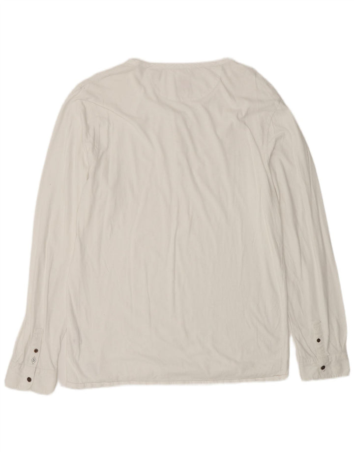 Scotch & Soda Top feminino manga comprida UK 18 XL branco