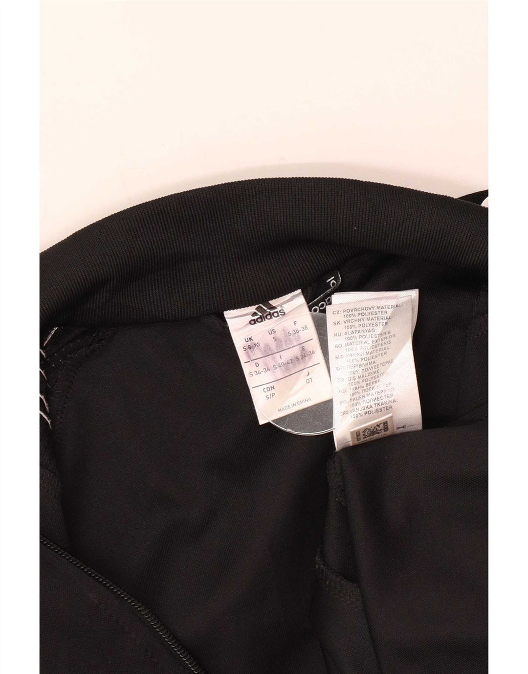 Adidas Womens Climacool Tracksuit Top Jacket UK 8/10 Pequeno Preto