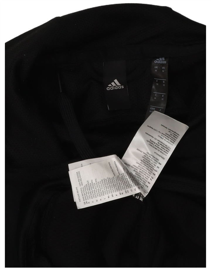 ADIDAS Mens Climawarm Graphic Hoodie Jumper Médio Preto Poliéster