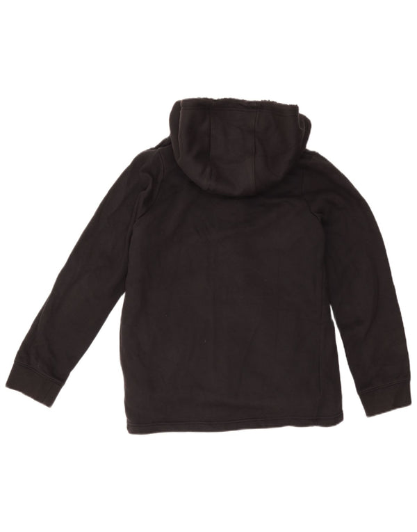 Suéter Nike feminino com capuz e zíper 13-14 anos XL preto algodão