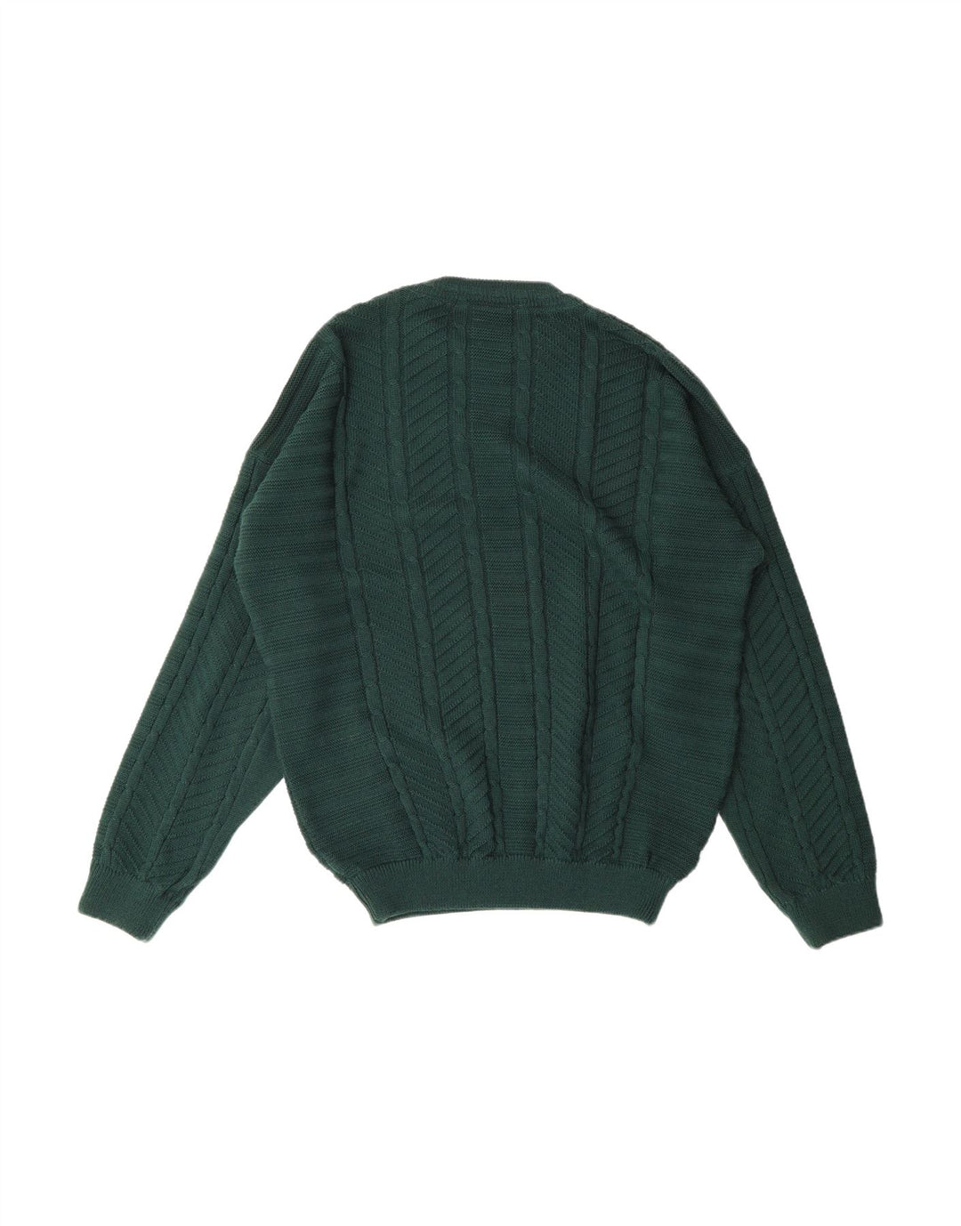 Suéter masculino KELLERMAN com gola redonda, grande lã verde