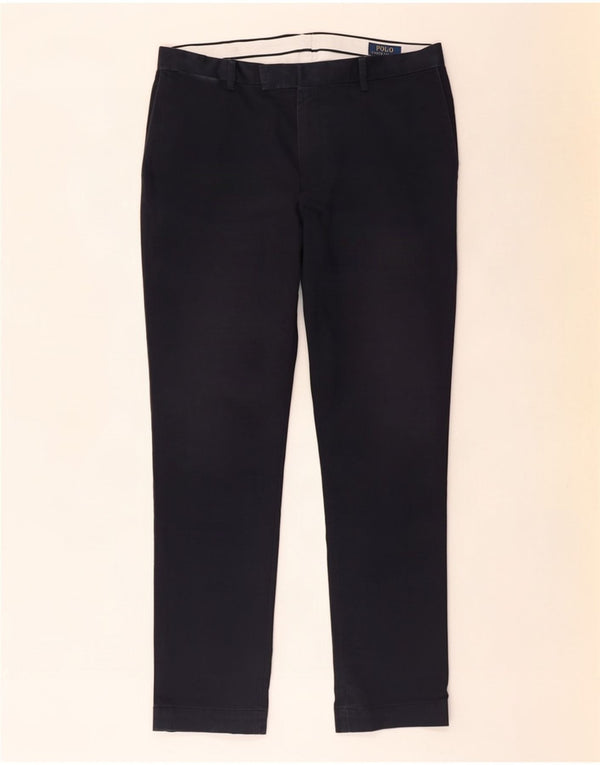 Polo Ralph Lauren Calça masculina sob medida Slim Fit W36 L32 Azul marinho