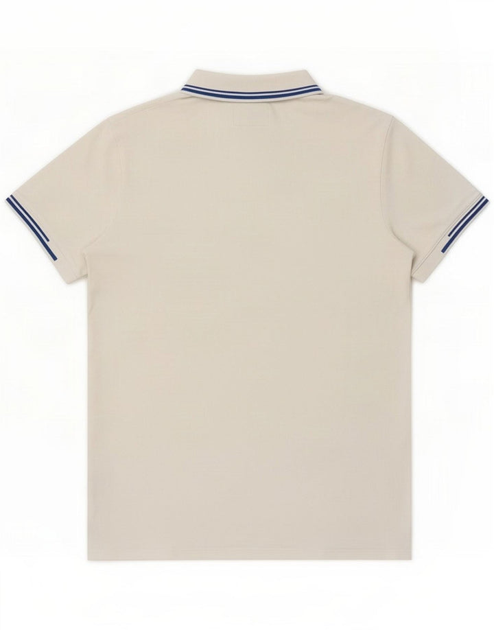 Guess Camisa polo masculina Reino Unido 40 algodão branco médio