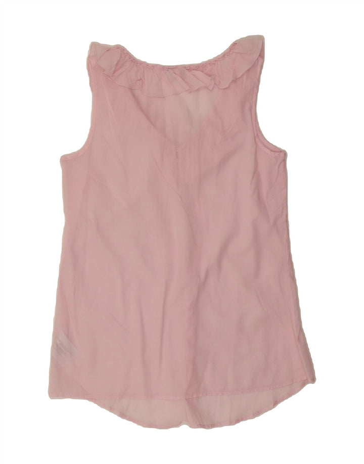 ESPRIT Womens Sleeveless Blouse Top UK 14 Medium  Pink Cotton Vintage Esprit and Second-Hand Esprit from Messina Hembry 