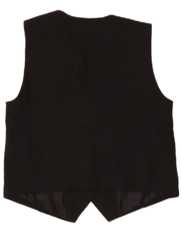 Colete feminino Zara UK 14 poliéster preto médio