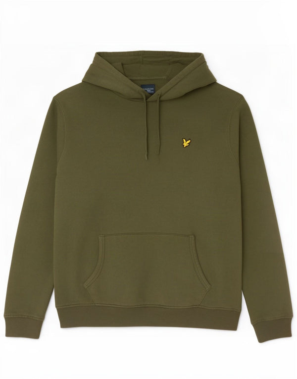Lyle & Scott moletom com capuz masculino XL algodão cáqui