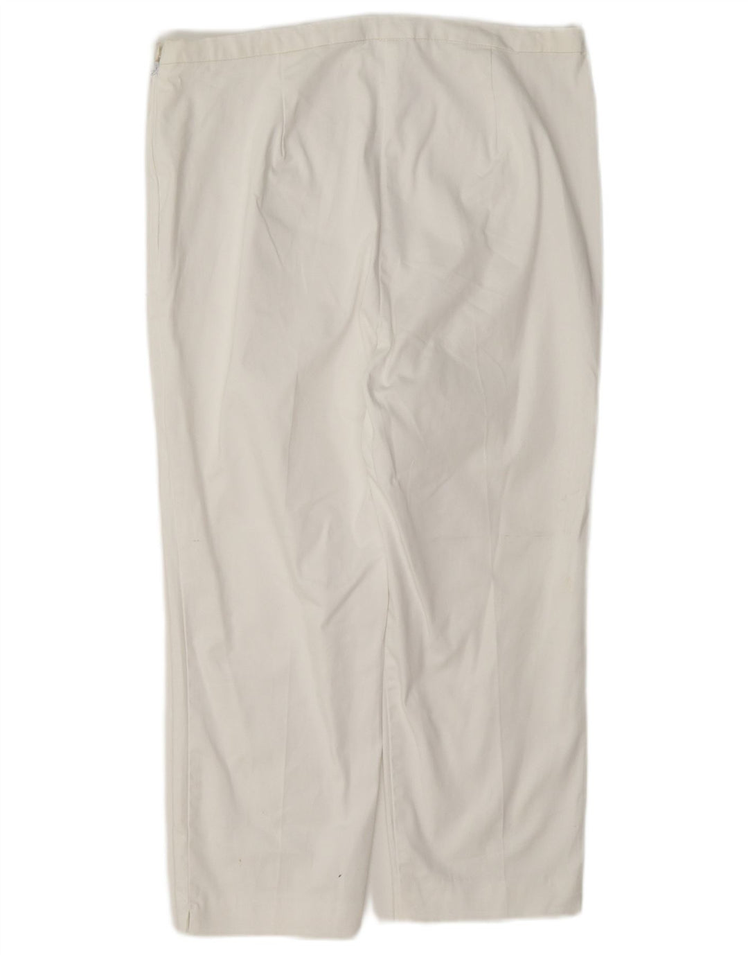 Calça capri feminina Marks & Spencer Reino Unido 12 médio W30 L21 algodão branco