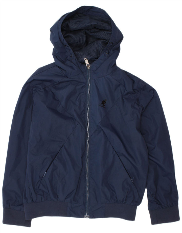 Jaqueta bomber com capuz para meninos KANGOL 7-8 anos azul marinho poliéster
