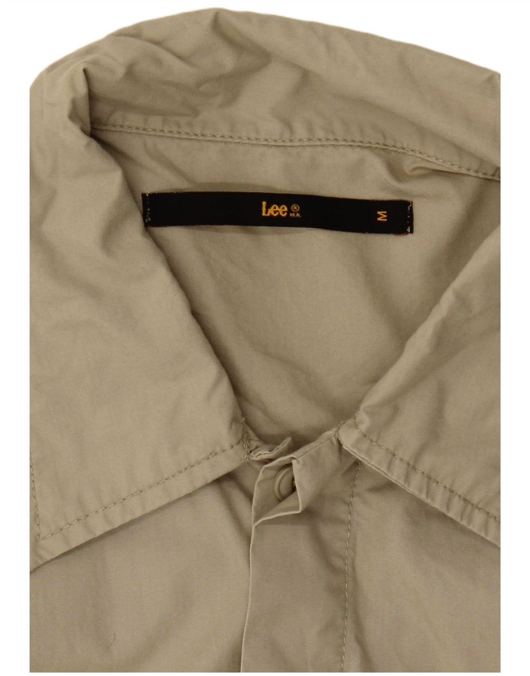 Camisa masculina de manga curta Lee médio cáqui