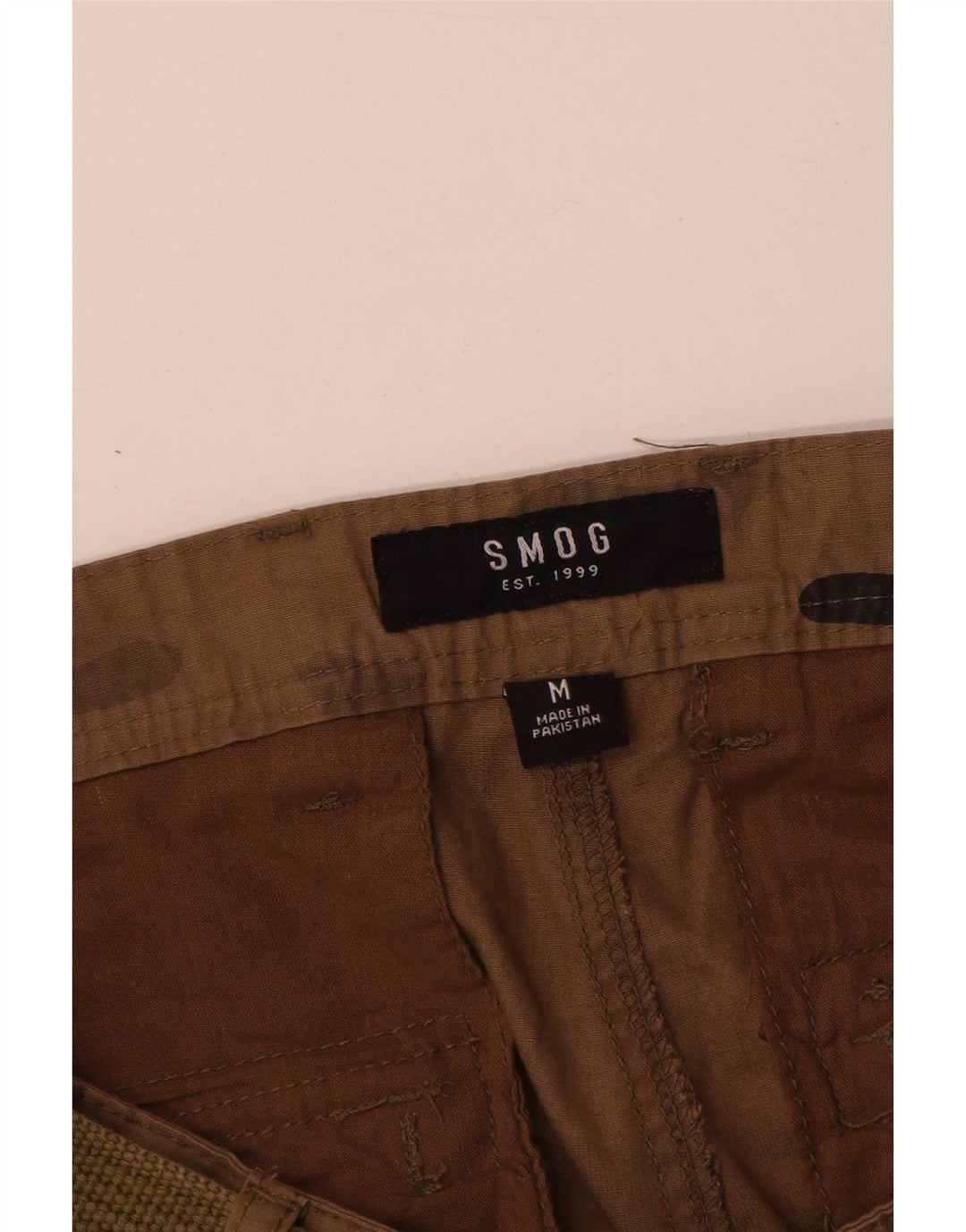 Shorts cargo masculino Smog médio W32 marrom camuflagem