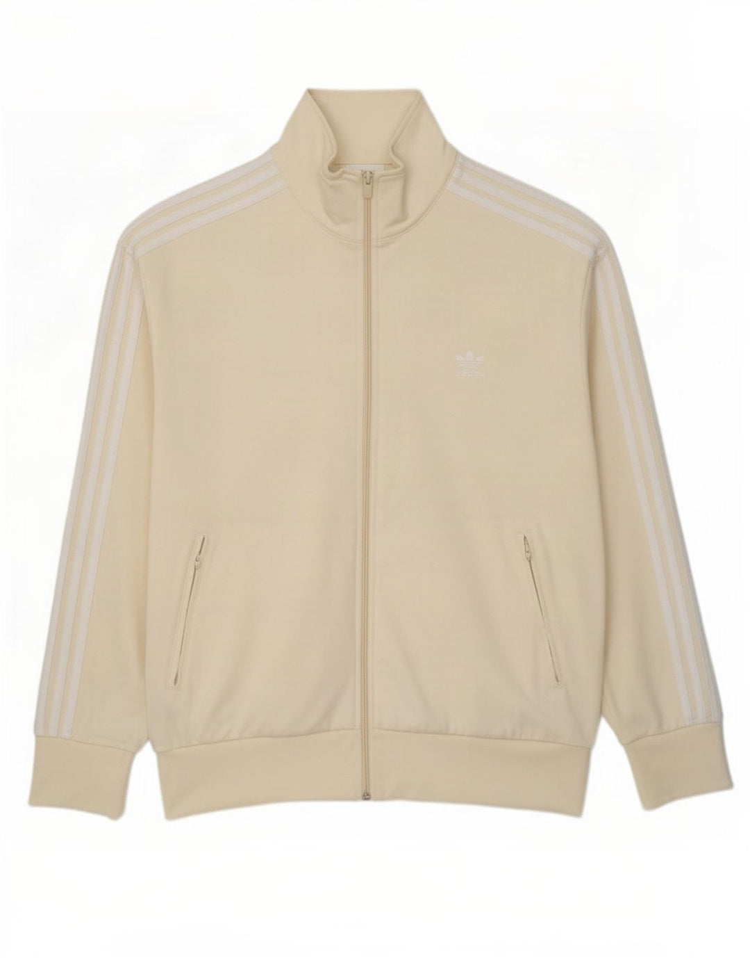 Adidas Mens Tracksuit Top Jacket XL Off White Poliéster