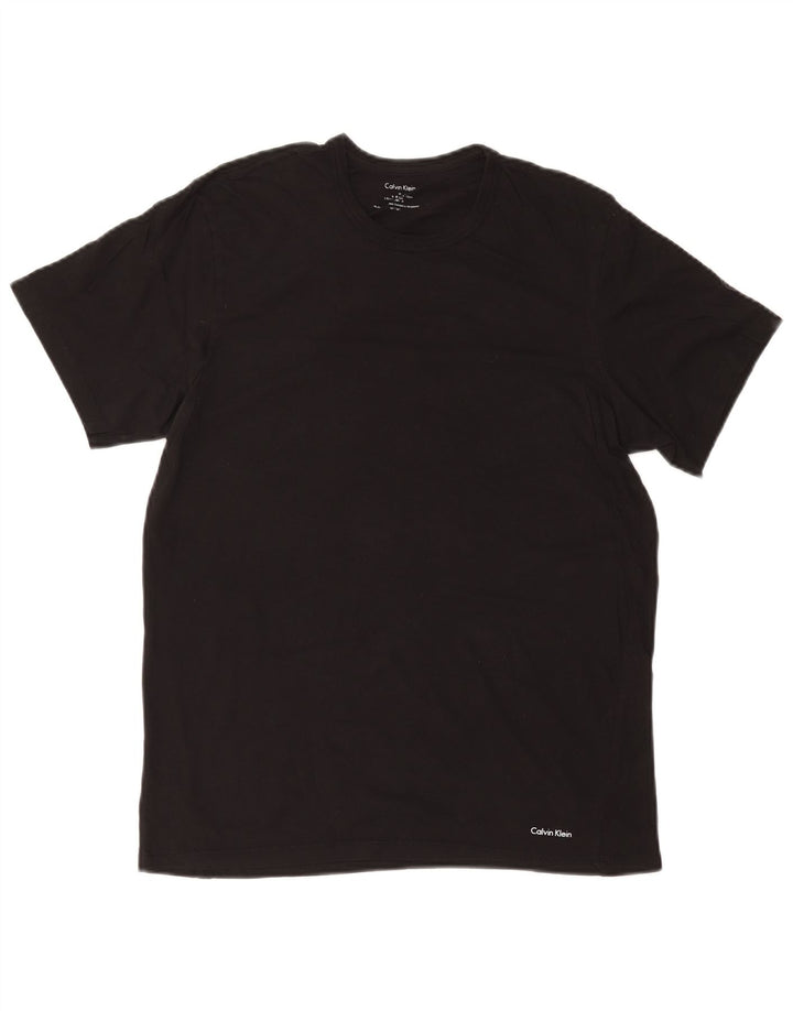 Camiseta masculina CALVIN KLEIN Top médio preto