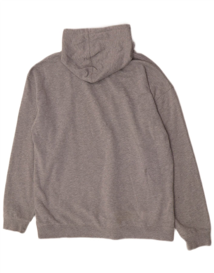 Suéter masculino Hurley com capuz grande cinza