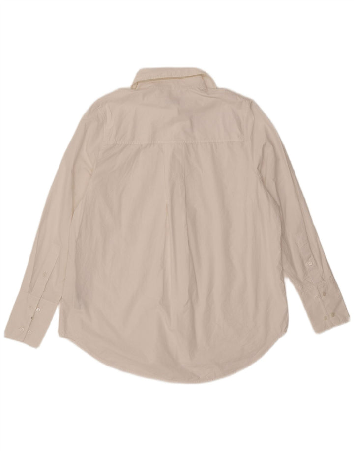Cos Camisa Feminina Oversized EU 36 Pequeno Algodão Branco