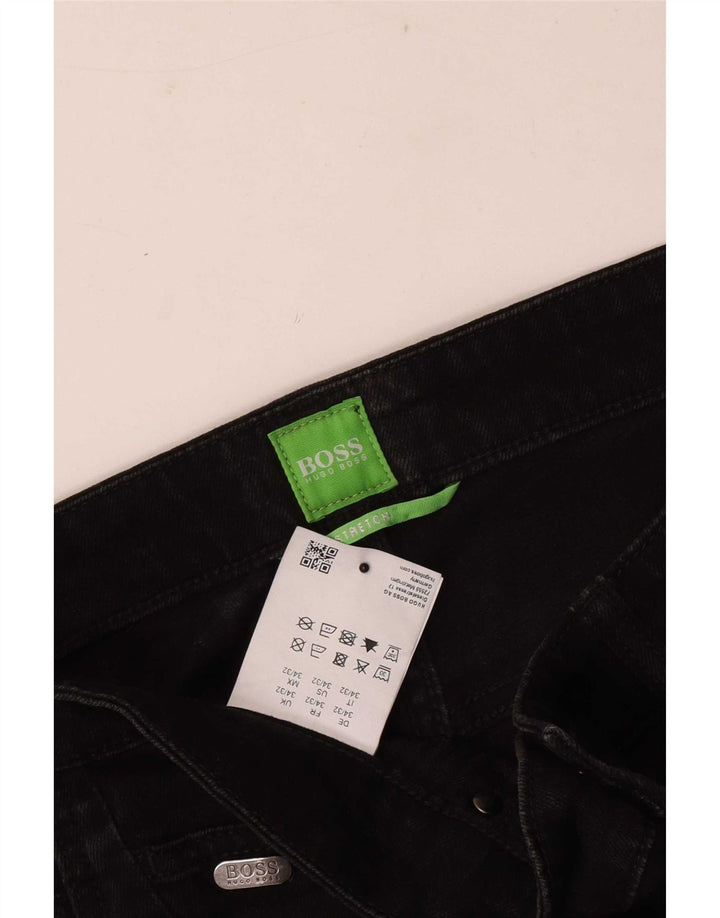 Hugo Boss Masculino Jeans Slim W34 L32 Algodão Preto